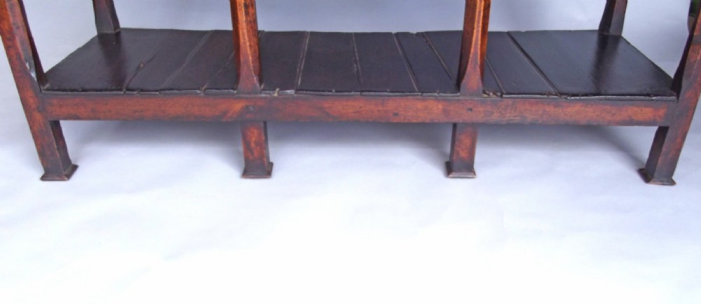A small 18thc Furniture Oak & Ash Potboard Dresser with original rack .   Welsh C1780-90.
 View VI