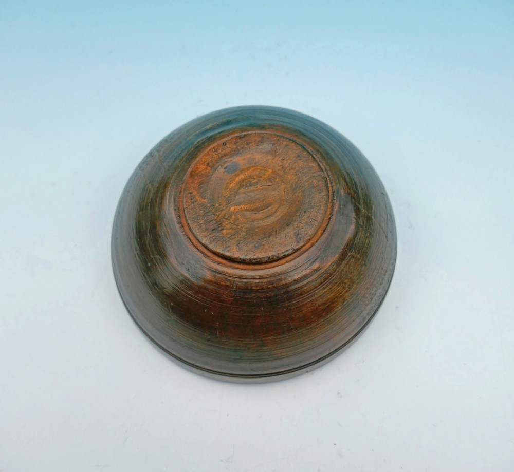 A Superb 19thc Sycamore Treen Turned Soup / Broth Bowl.    Welsh C1840-60 View III