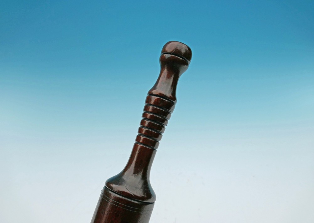 Antique Treen 19thc Veterinary Beech Fleam Stick /  Mallet .  English. C1860-80. View III