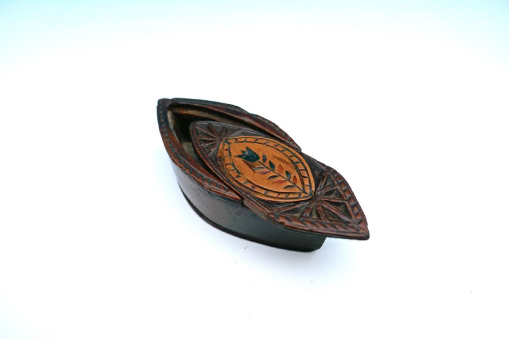 A 19thc Treen Fruitwood 