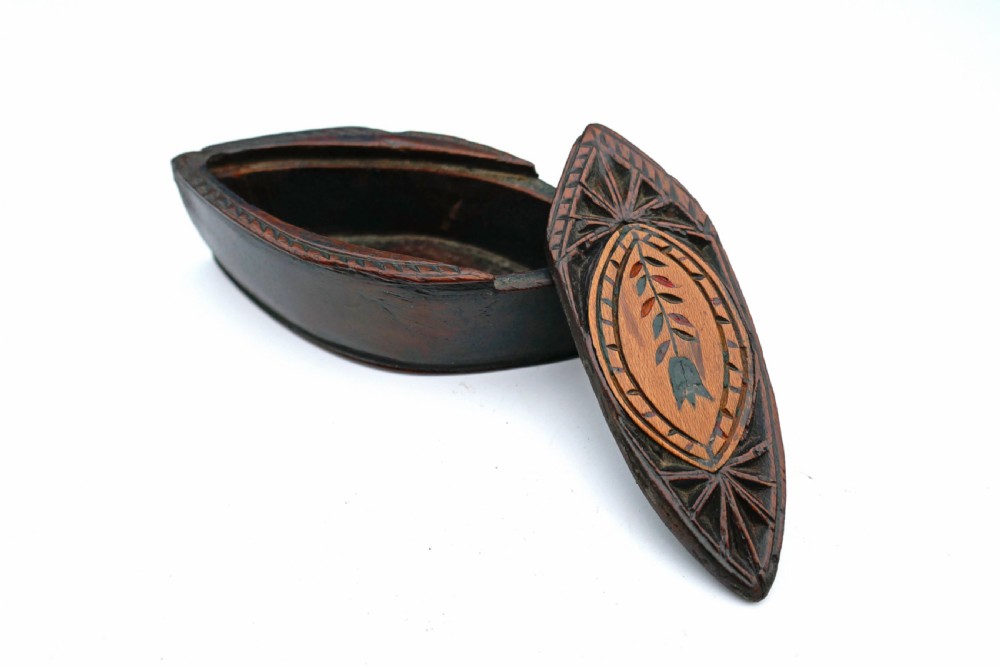 A 19thc Treen Fruitwood 