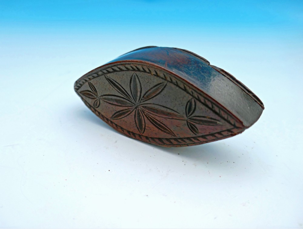 A 19thc Treen Fruitwood 