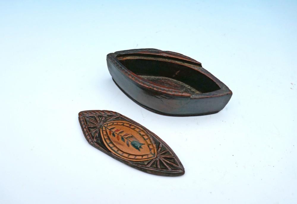 A 19thc Treen Fruitwood 