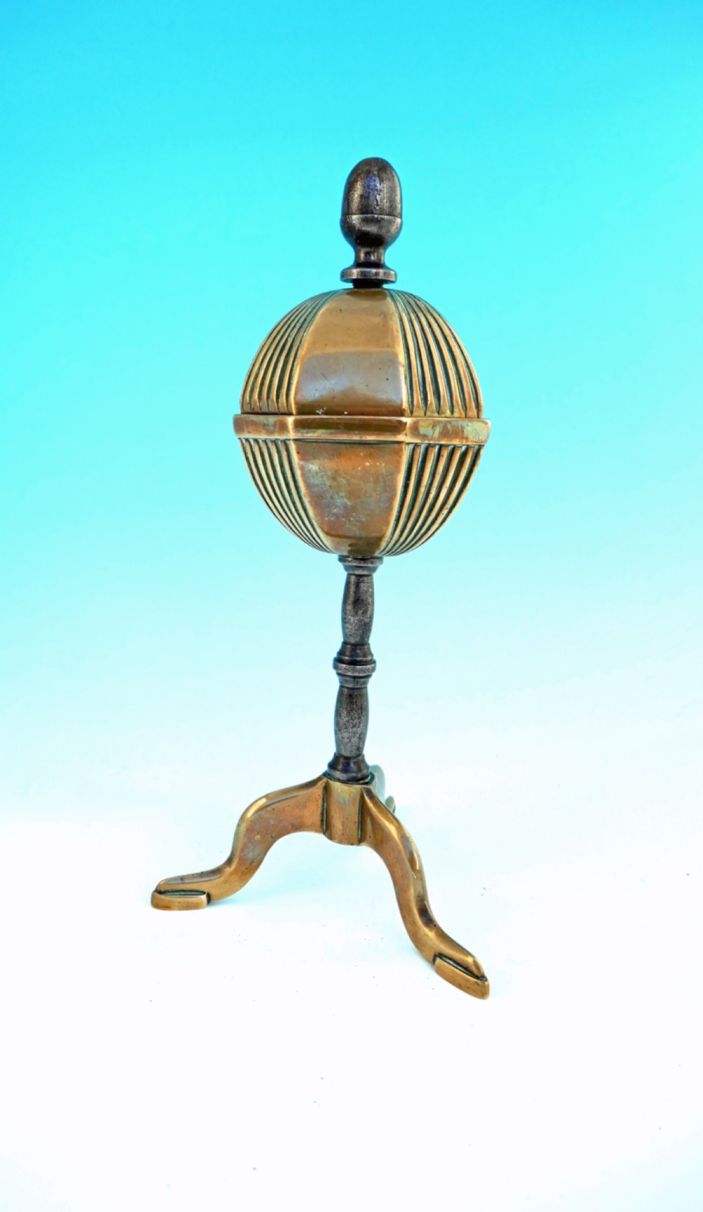  Antique Metalware 18thc Brass & Iron Lace Goffering Iron. English. C1780-90