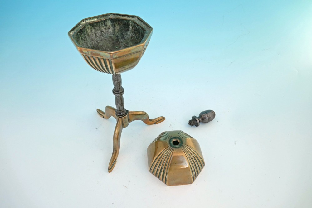  Antique Metalware 18thc Brass & Iron Lace Goffering Iron. English. C1780-90 View III