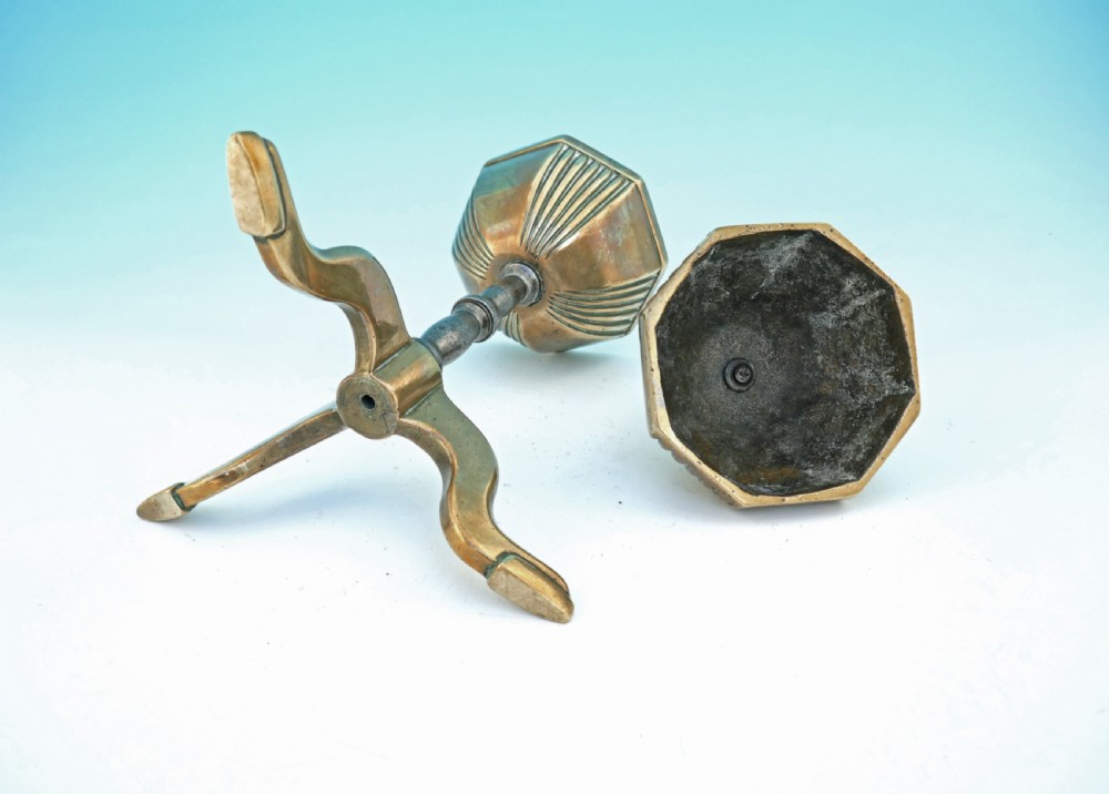  Antique Metalware 18thc Brass & Iron Lace Goffering Iron. English. C1780-90 View IV