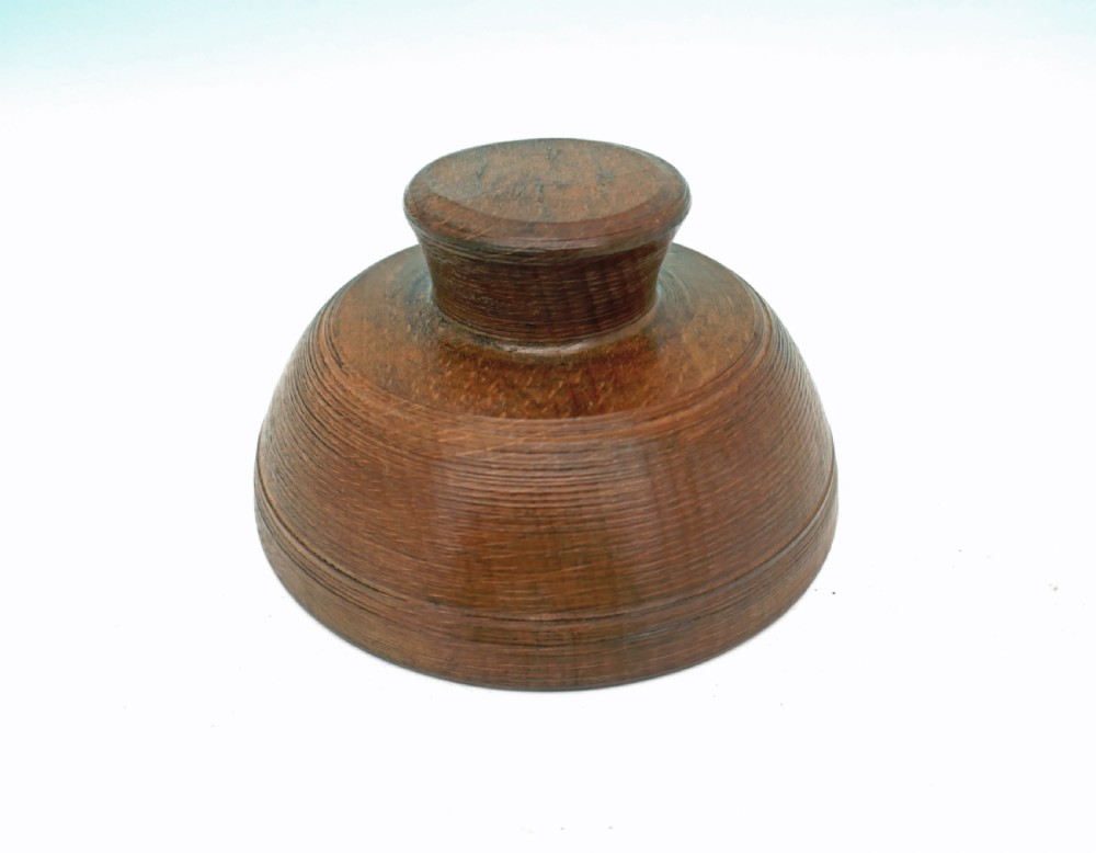 Antique Treen Early 19thc Beech Carved Flummery Mould.   English C1820-30. View III