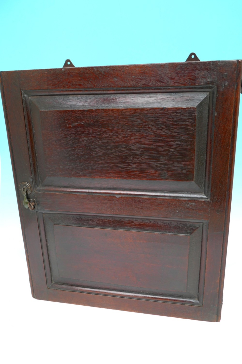Antique Period Oak 17thc Joyned Mural Spice Cupboard.     English C1670-90 View II