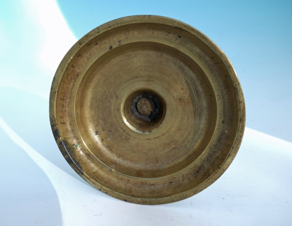 Antique Metalware 16thc Pricket Brass Single Candlestick .   German C1550-90 View V