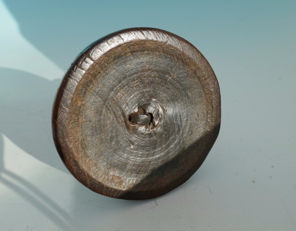 Antique Lighting 18thc Spiral Cellar Candlestick On Fruitwood Turned Base.  English / French  C1780-C1800. View III