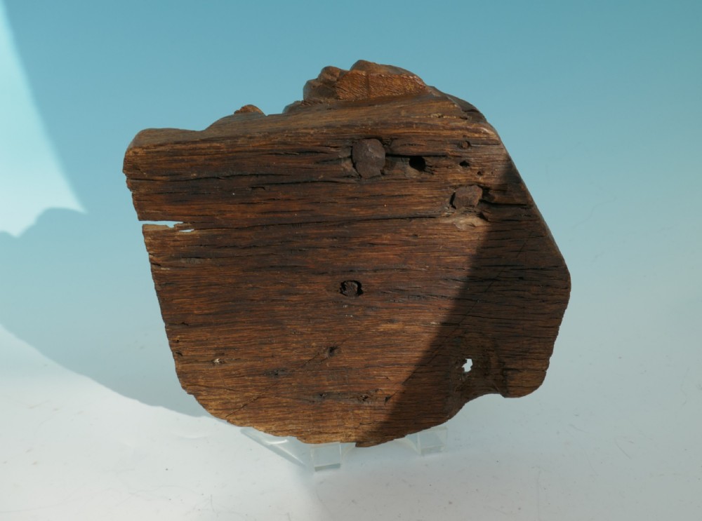 Antique 15thc Carved Oak Head Of A Cherub Complete With Shaped Ruff.  French.  C1440-60. View IV