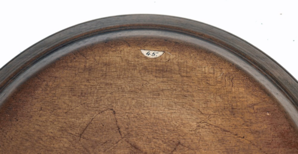 Antique 18thc Treen Sycamore Turned Food Platter .  English C1740-60. View IV