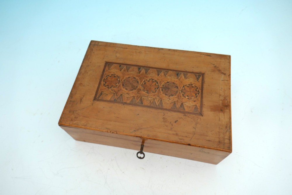 Antique Early 19thc Fruitwood Parquetry 
