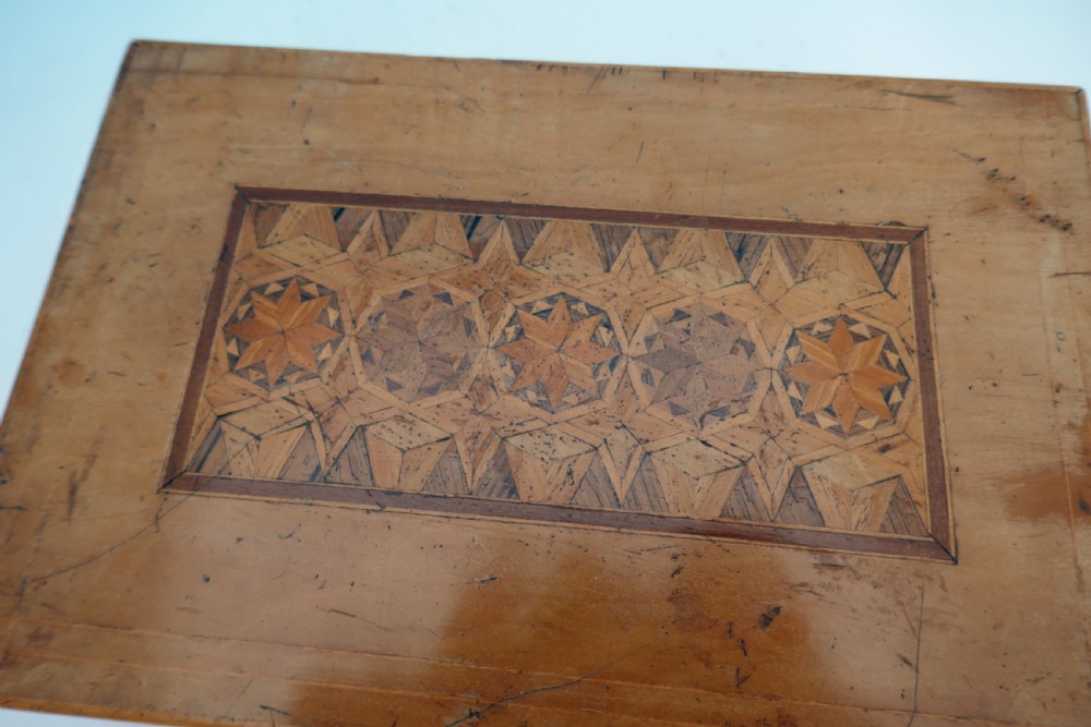 Antique Early 19thc Fruitwood Parquetry 