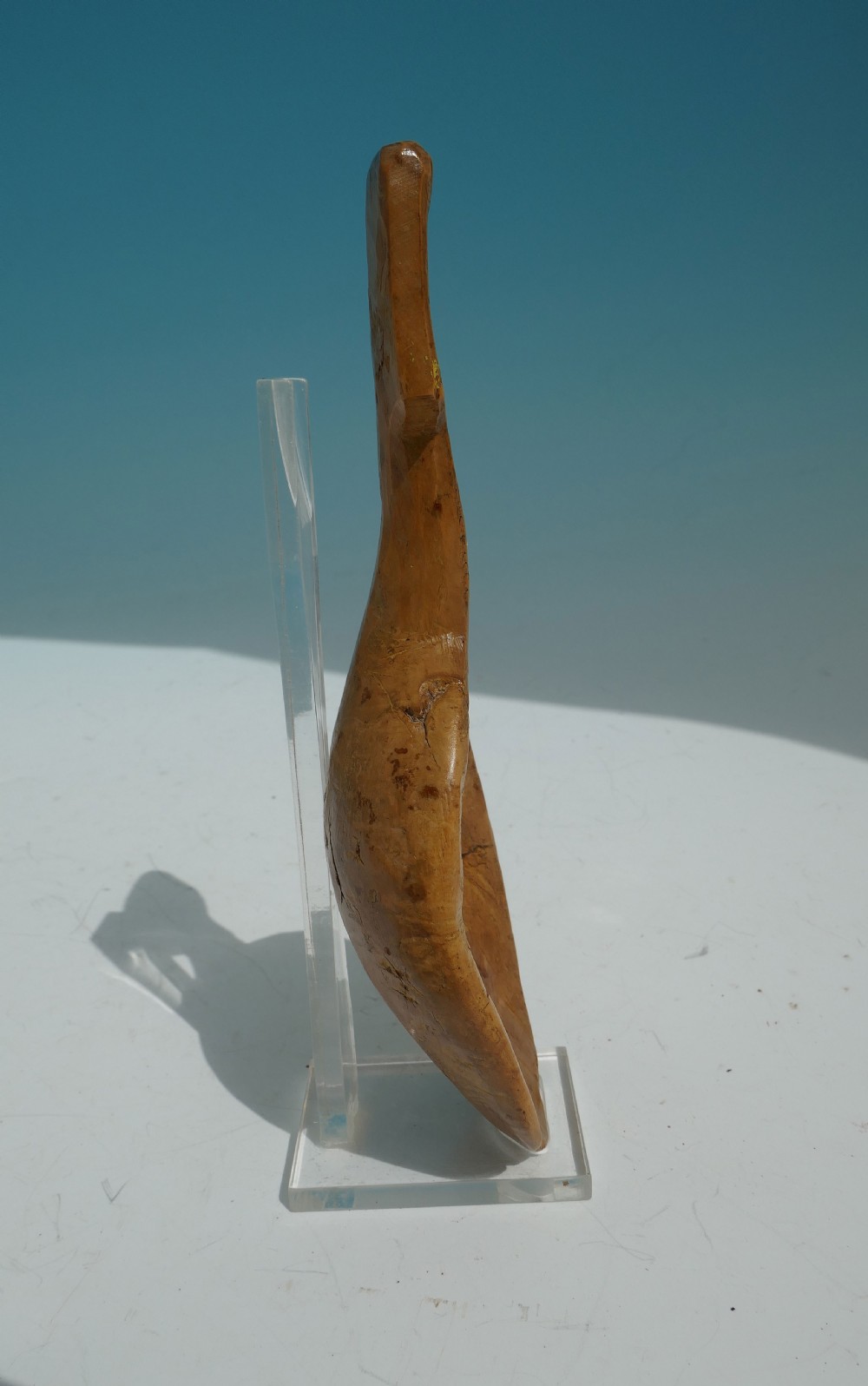 Antique Treen 19thc Carved Sycamore Butter Spoon.     Welsh. C1840-60 View III