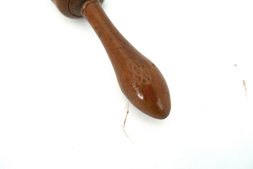 Antique Treen 19thc Boxwood Pocket Screw Nutcracker .    French C1800-20. View III