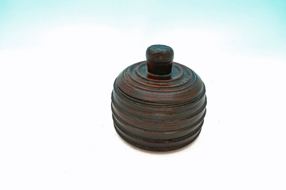 Antique Treen 19thc Turned Beech 