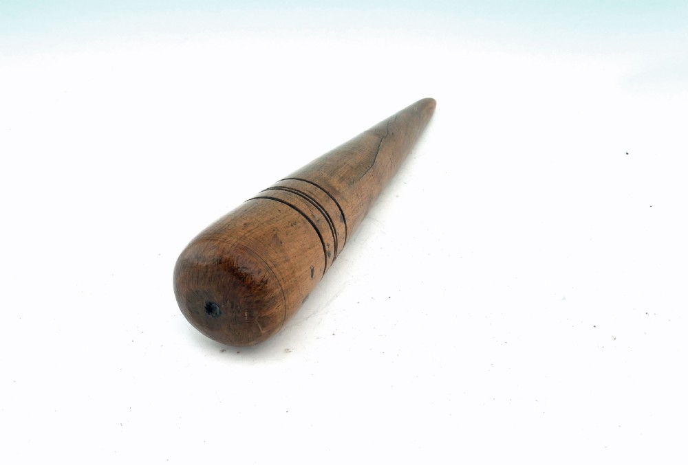 Antique Treen 19thc Turned Elm Sailors Fid.     English C1840-60