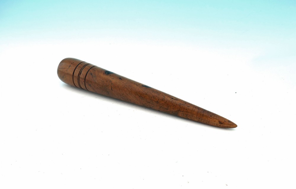 Antique Treen 19thc Turned Elm Sailors Fid.     English C1840-60 View II