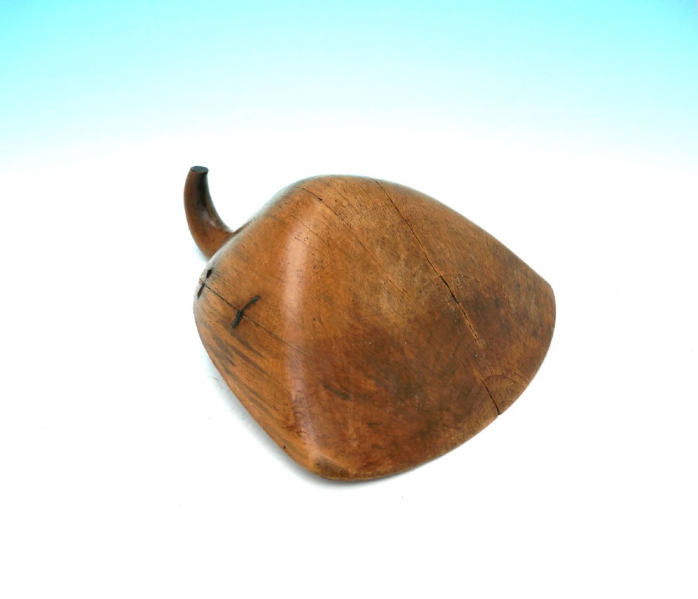 Antique 19thc Treen Sycamore Flour Or Grain Scoop With Shaped Handle.  Welsh C1820-40. View II