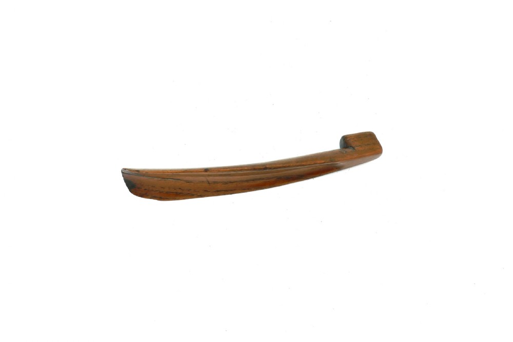 Antique Treen 19thc Ash Gentleman's Shoe Horn.    English C1820-40. View II