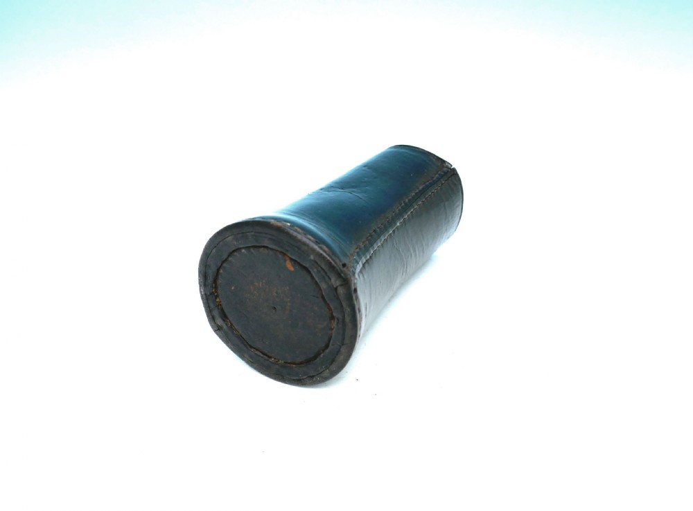 Early 18thc Leather Dice Games Shaker.    English C1770-90 View IV