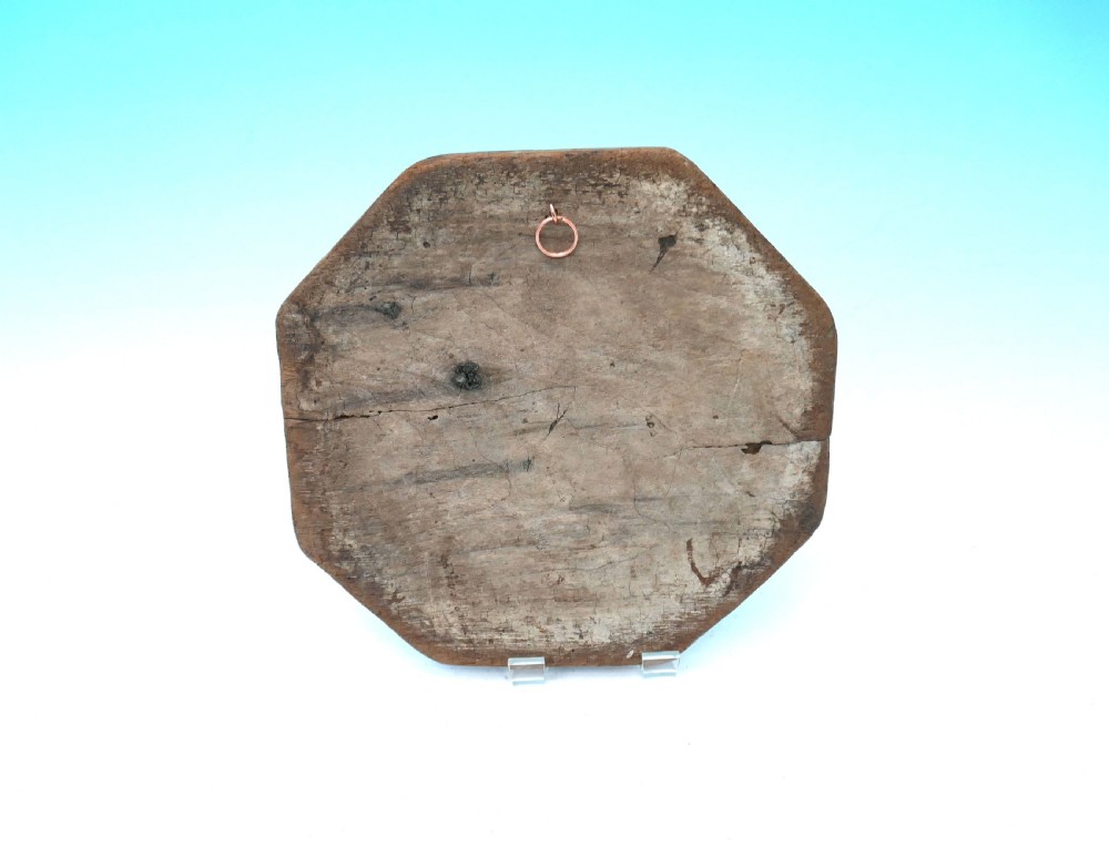 Late 16thc Period Octagonal Carved Limewood Floral Panel.    English  C1570-C1600. View IV