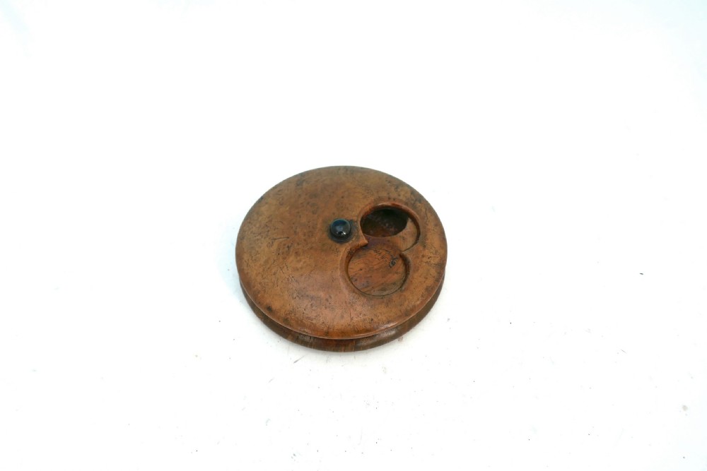 Antique 19thc Treen Burr Birch 