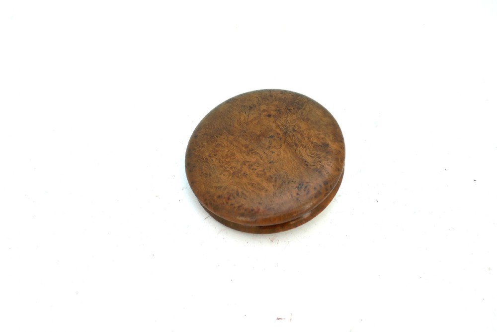 Antique 19thc Treen Burr Birch 