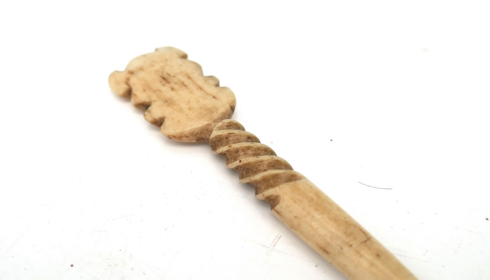 Antique Collectables 19thc Sailors Whalebone Netting Fid.    Yorkshire C1840-60. View II
