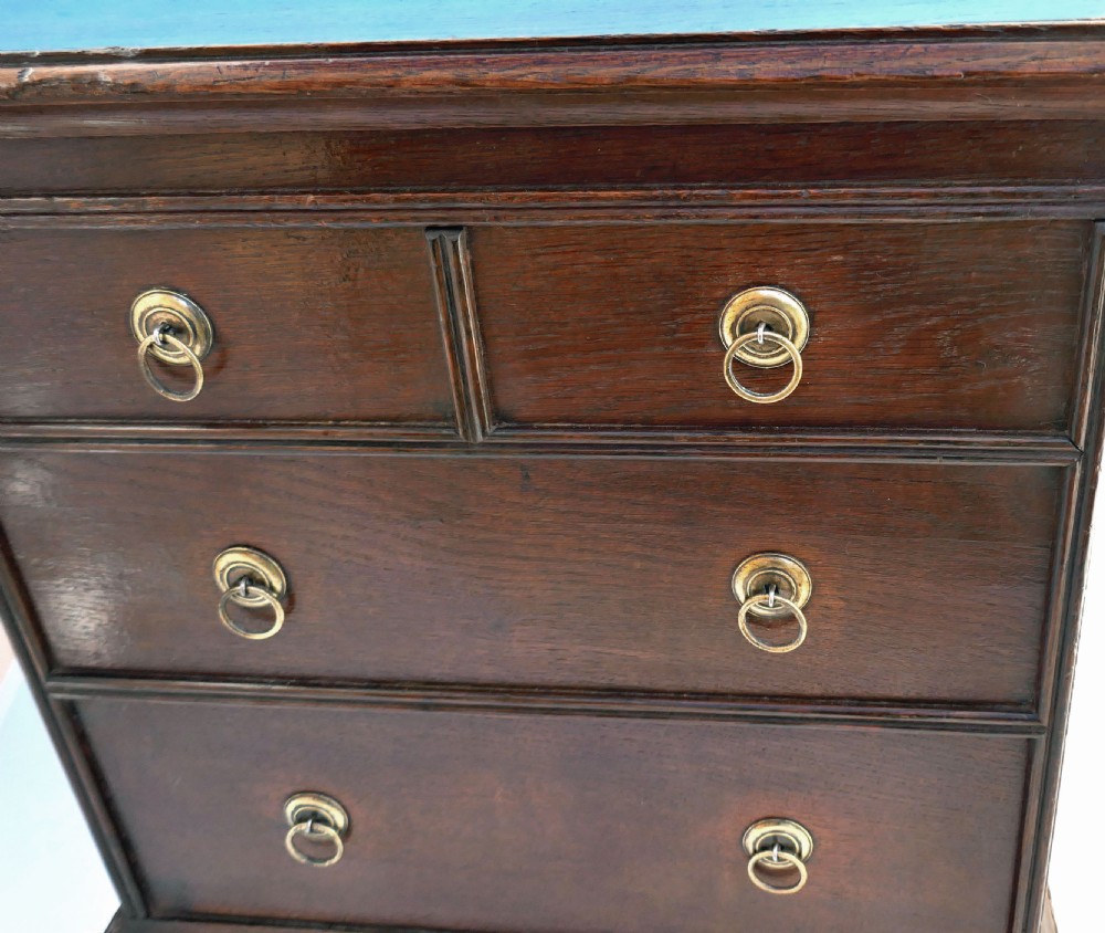 Antique Early 18thc Oak Furniture Close Stool.     English C1720-30. View II