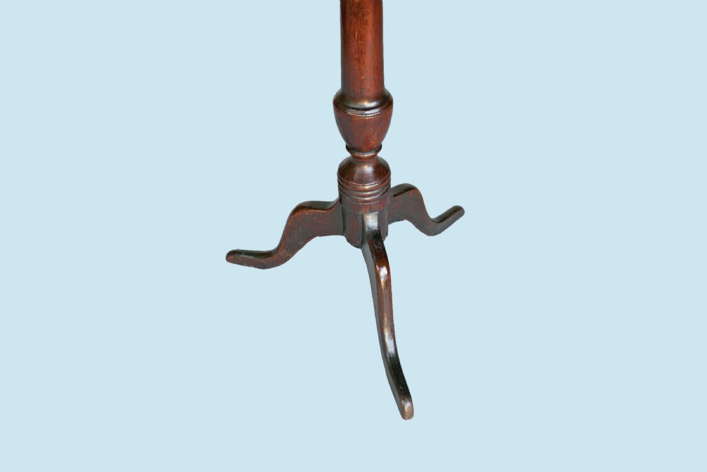 Antique 18thc Country Furniture Oak & Elm Tripod Table.  English. C1760-70 View III