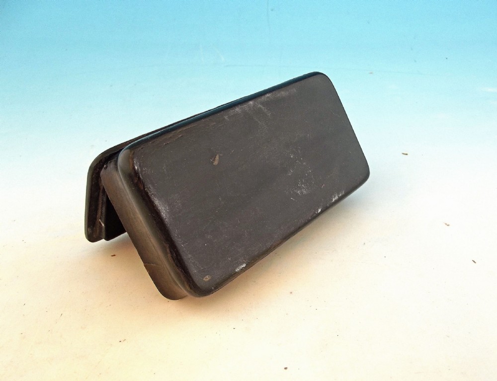 Antique Collectables 19thc Horn Snuff Box - Brewery C.C Dated 1879 View V