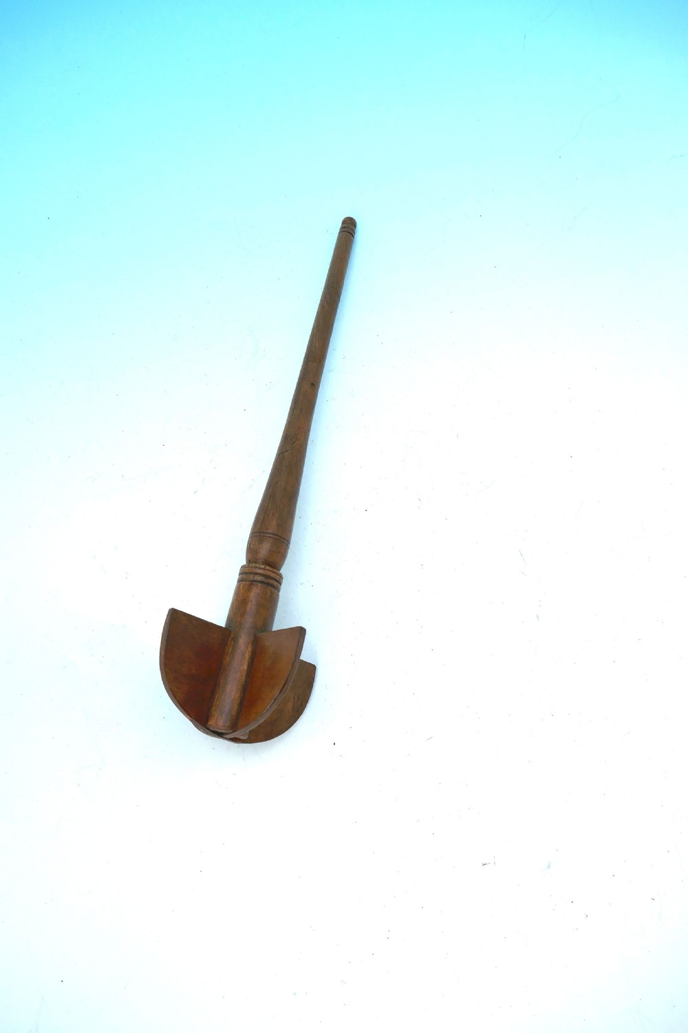 Antique 19thc Treen Kitchenalia Sycamore Chocolate Whisk.   English C1840-60.