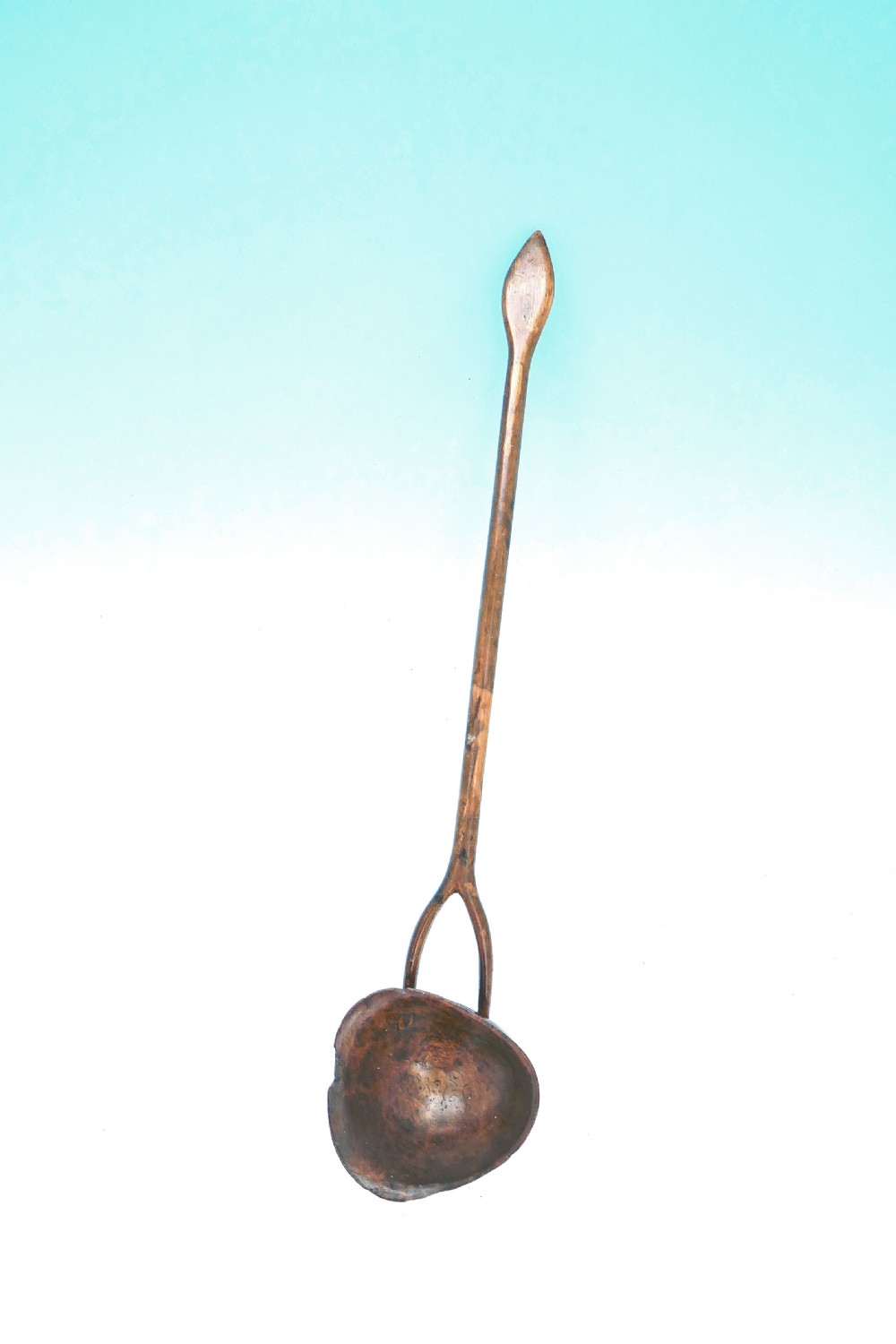 Antique Treen 19thc Burr Birch Wooden Toddy Ladle. Scottish C1820-40.