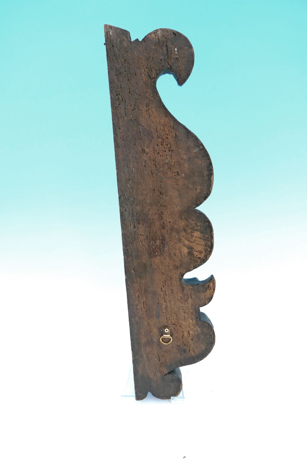 17thc Oak & Country Chair Cresting Rail Carved With a Dodo Bird.  English. C1640-60. View VI