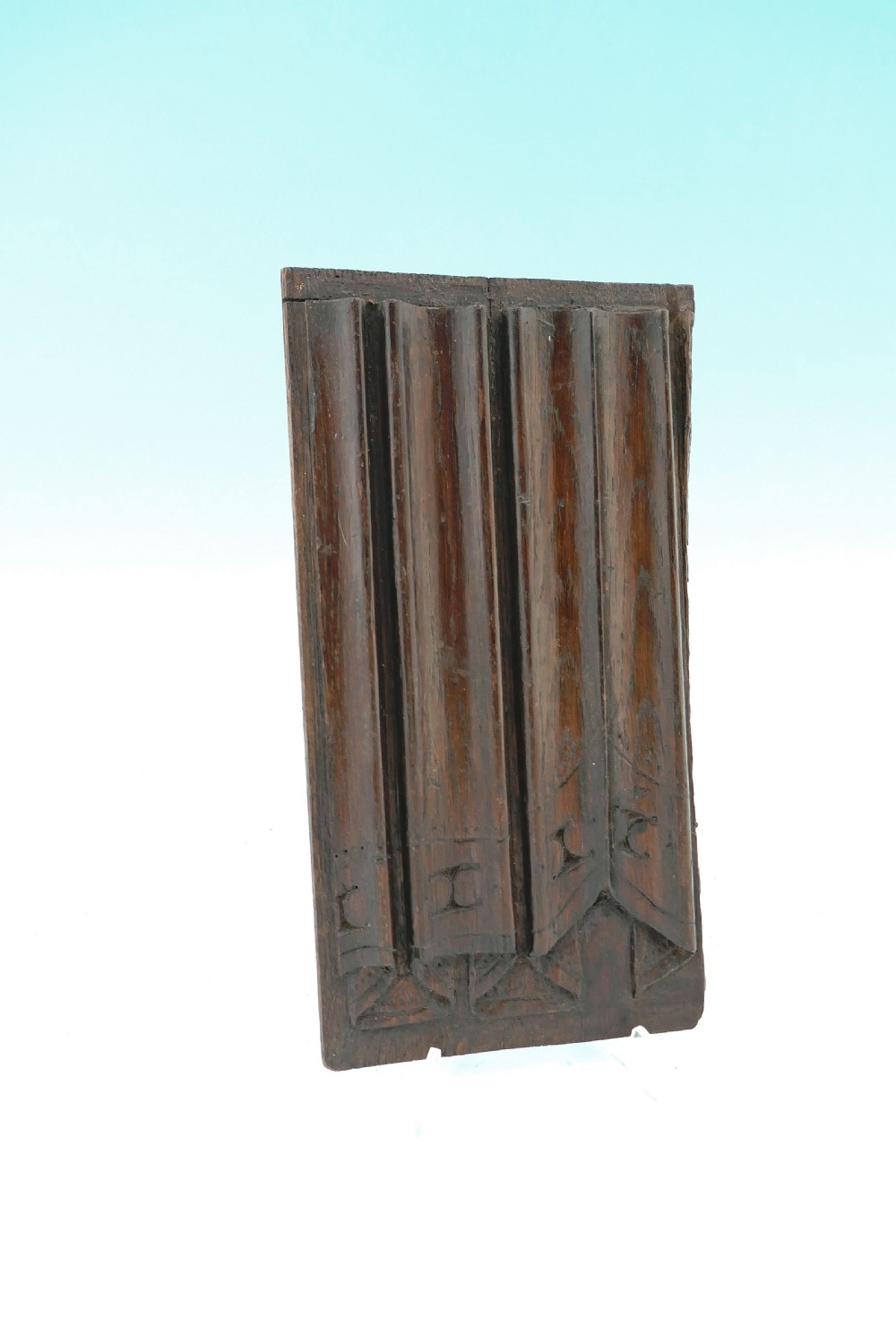 Antique Early Carvings 16thc Oak Carved Linenfold Panel.  English C1540-60.