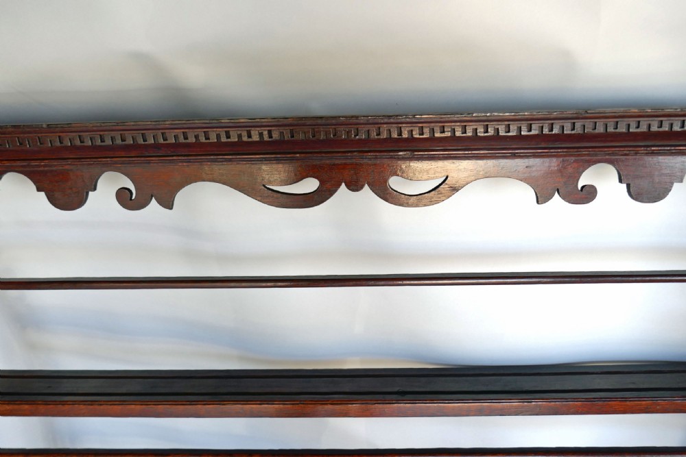 Early Oak & Country Furniture 18thc Oak Delft Rack .   English C1760-70. View III