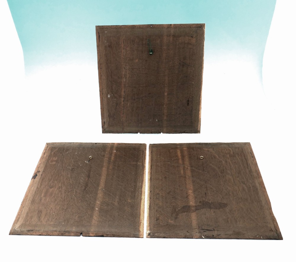  Three Early 17thc Oak Panels From An English Coffer.  C1620-40. View III