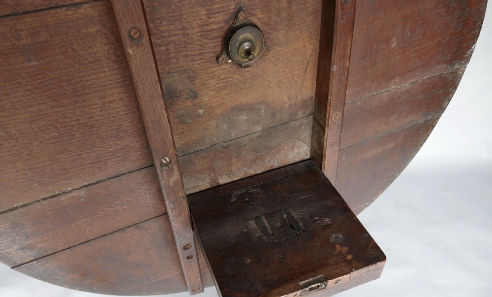 Antique Oak & Country Furniture 18thc Tripod Tilting Table.   English C1760-80. View VI