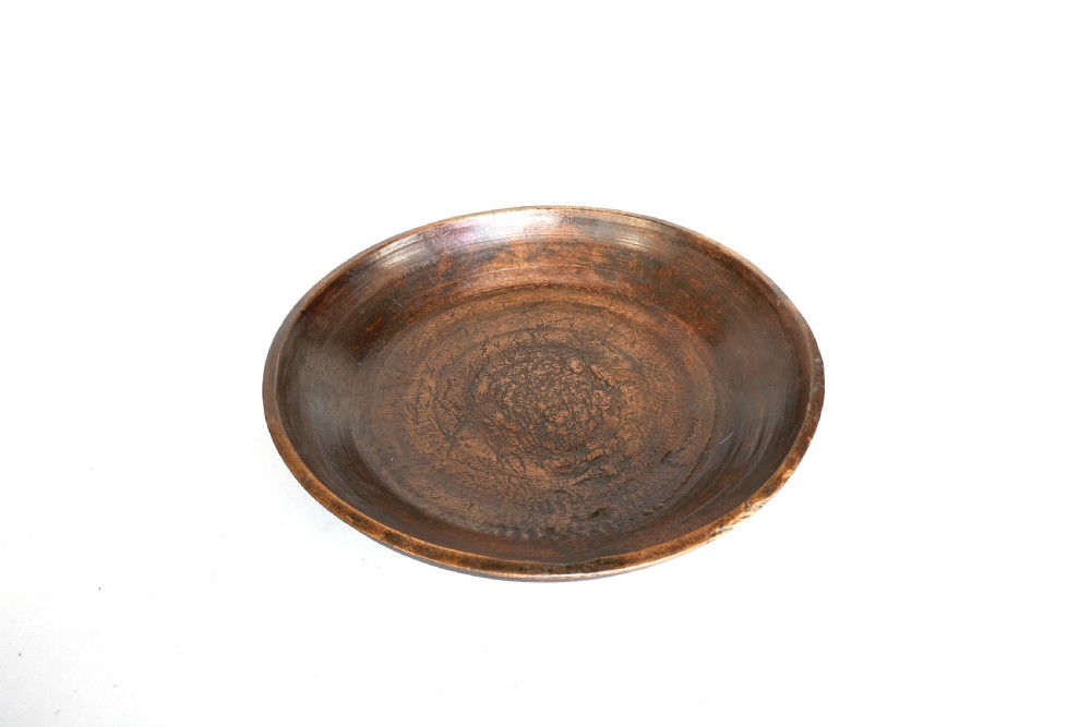 Antique Treen 18thc Turned Fruitwood Dairy Bowl.    English C1770-90.