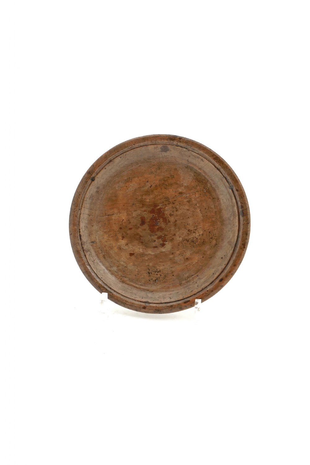 Antique Treen 18thc Sycamore Turned Plate.   English C1770-90.