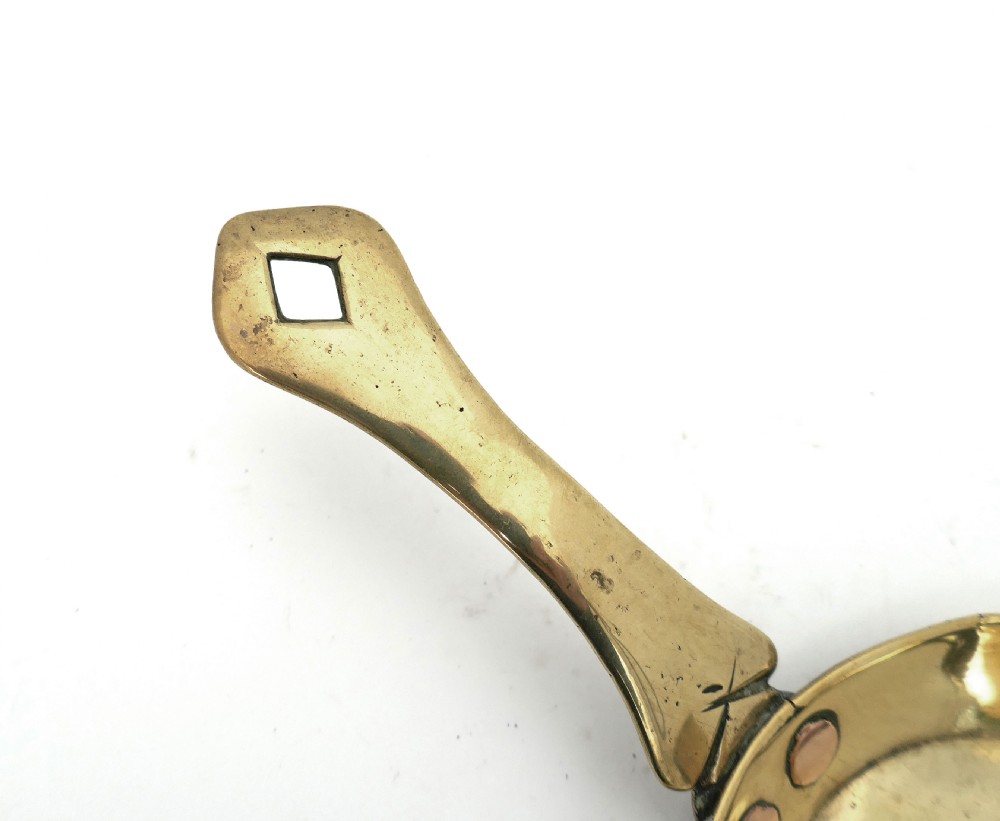 Antique Early Metalware 18thc Brass Chamberstick.   English C1700-10. View II
