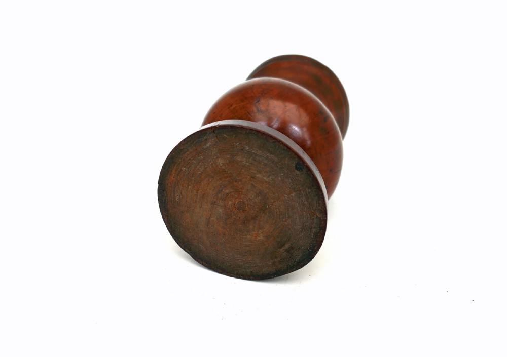Antique Treen 18thc Pearwood Turned Spill Vase.    English C1780-C1800. View II