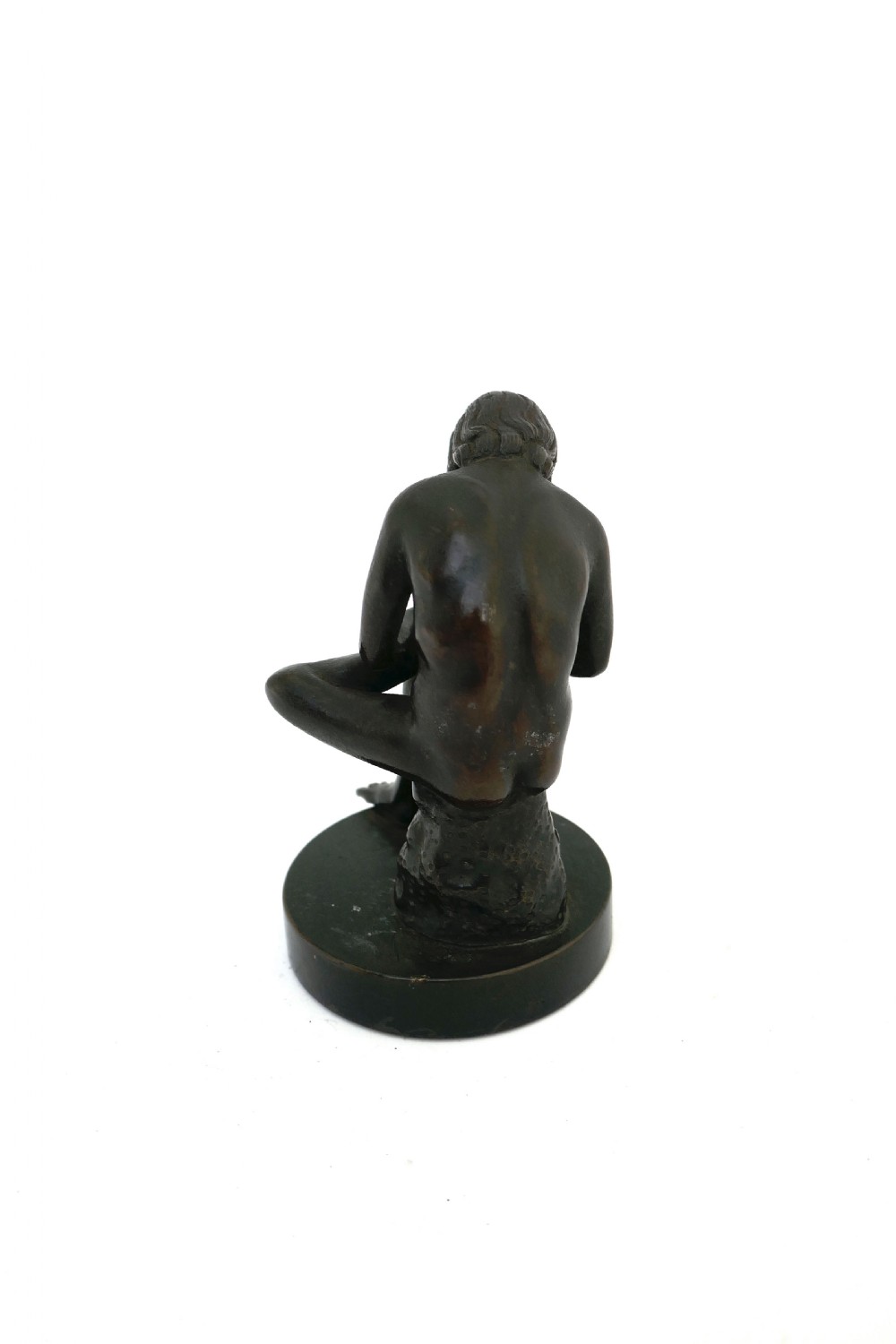 Antique Early Metalware 19thc Bronze Sculpture Of 'Boy With Thorn'.  French - Paris C1880-90. View IV