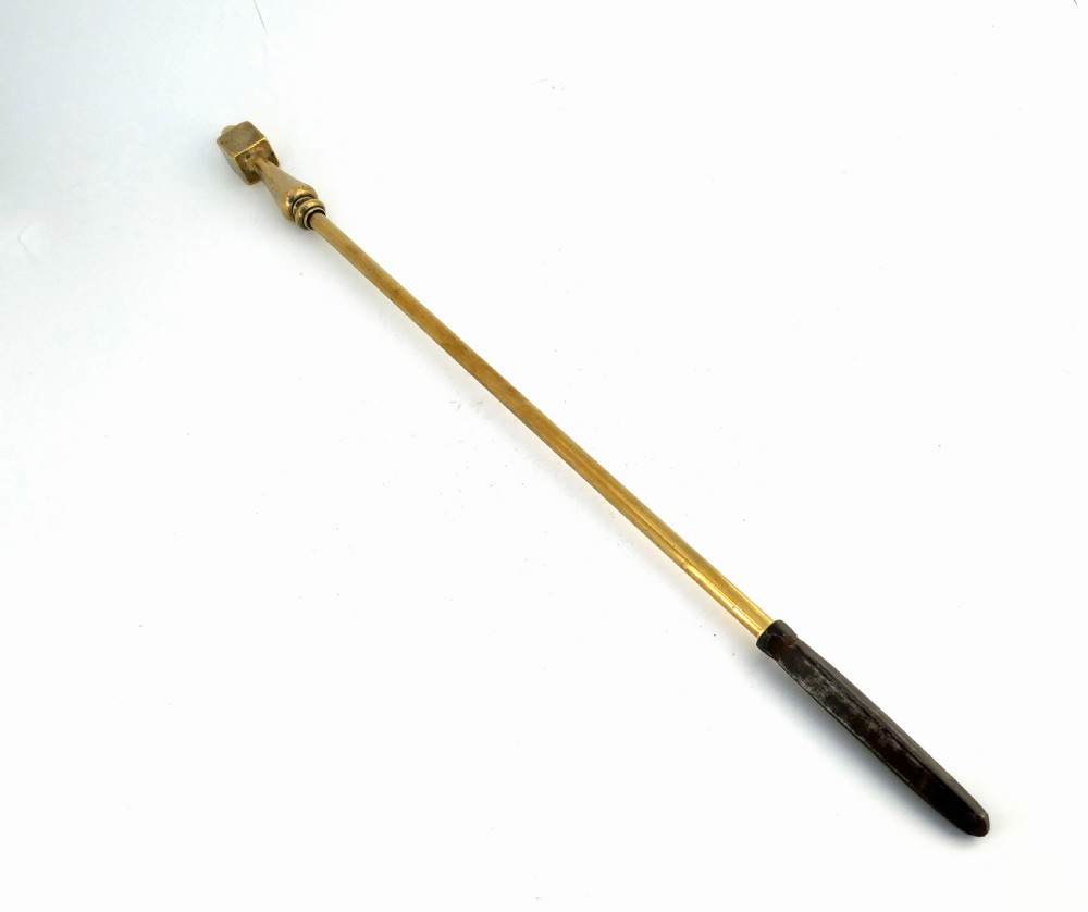 Antique Metalware 19thc Brass Georgian English Poker.    C1800-20