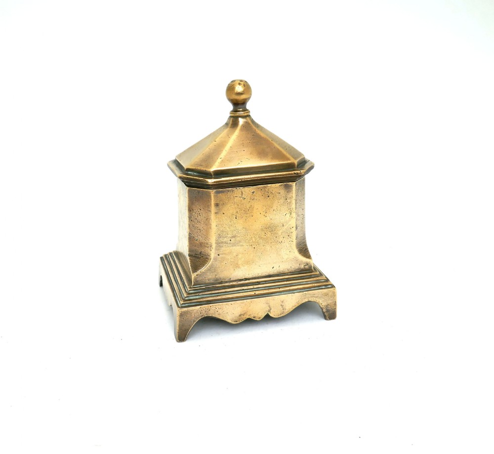Antique Metalware 18thc Bell Metal Tobacco Jar.   English C1760-80.
