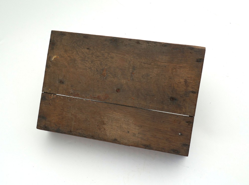 Antique Oak & Country 18thc Cutlery Tray With Handle.    English C1780/90 View III