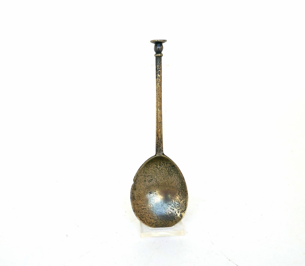 Antique Early Metalware Single 16thc Elizabeth 1 Latten 