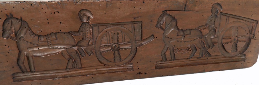 Antique Treen Late 18thc / 19thc Fruitwood Gingerbread Mould.  Dutch C1780-C1820. View III